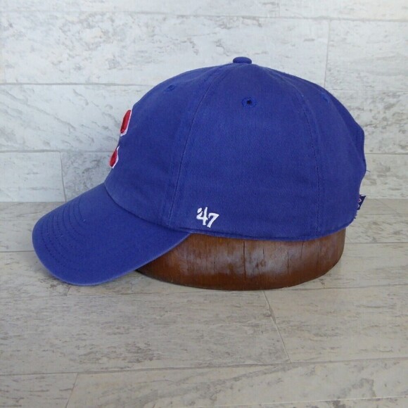 Chicago Cubs Hat Cap Strap Back Adult Blue MLB Baseball 47 Brand Mens Dad - Picture 7 of 8